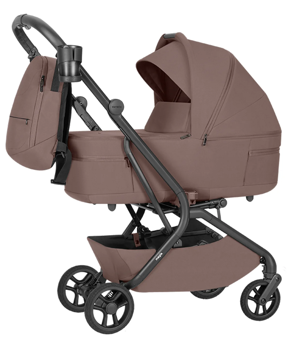Vežimėlis 2 in 1 Carrello Magia 2.0, spalva Glace Pink