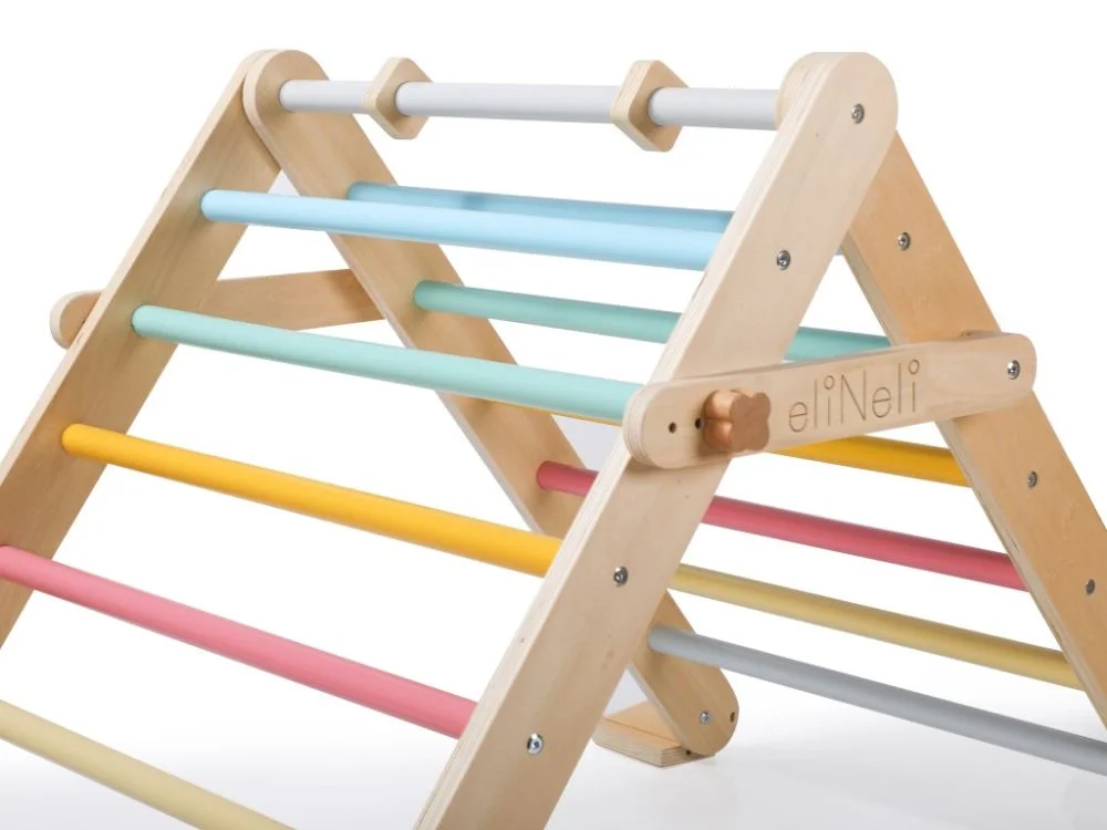 Reguliuojamo aukščio Pikler trikampis su čiuožykla - Image 11