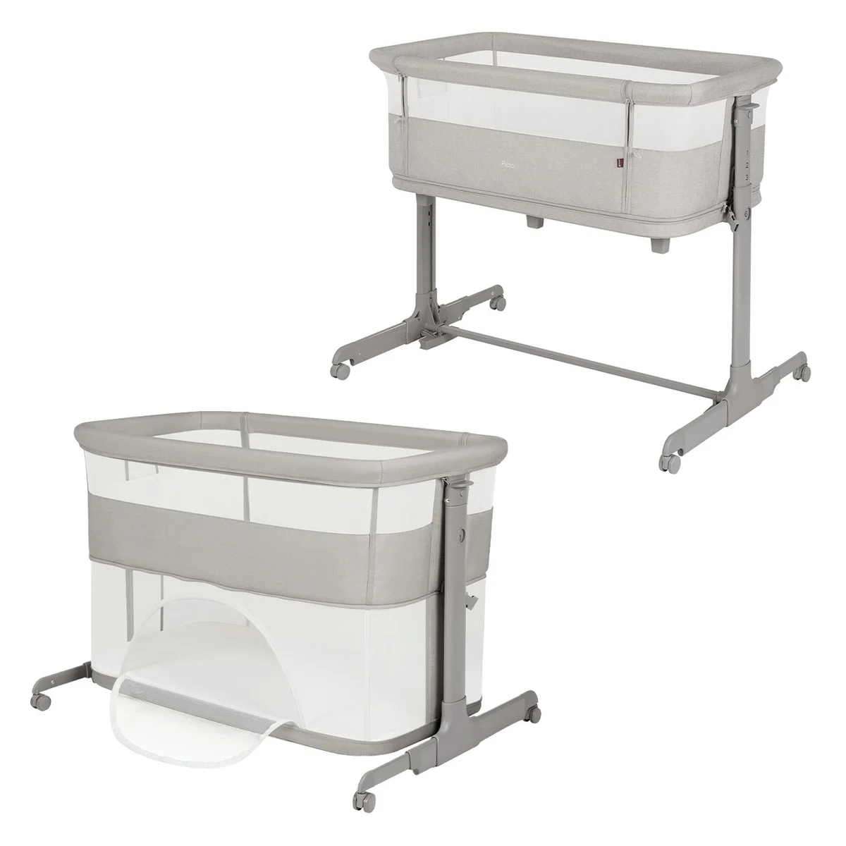 Lopšys prie tėvų lovos Carrello Picto 3 in 1, spalva Tao Grey