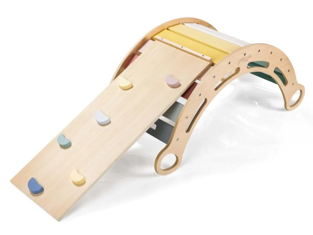 Didelės Montessori sūpynės su čiuožykla ir kėdute - Image 2