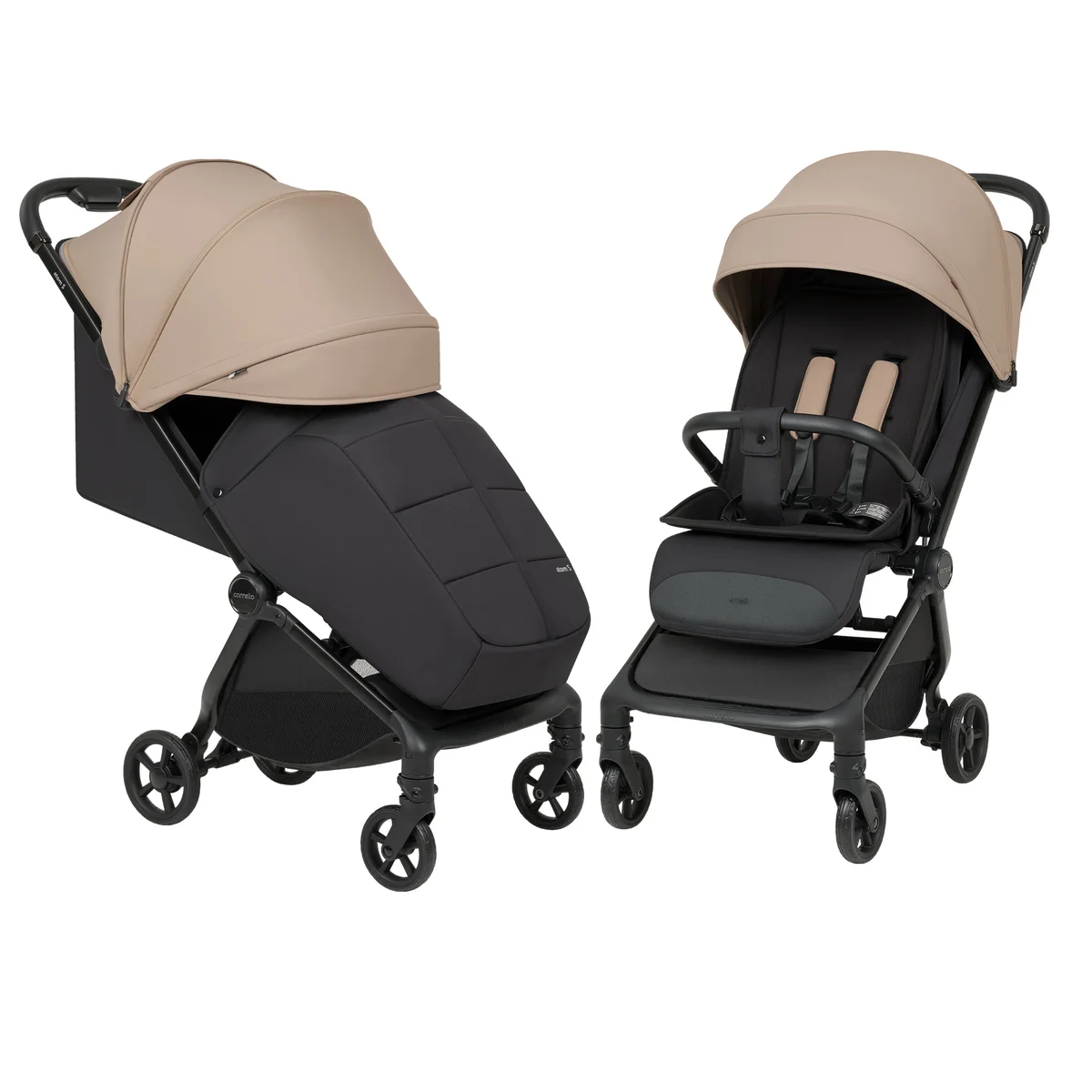 Kompaktiškas sportinis vežimėlis Carrello Atom S 3.0, spalva Evening Beige