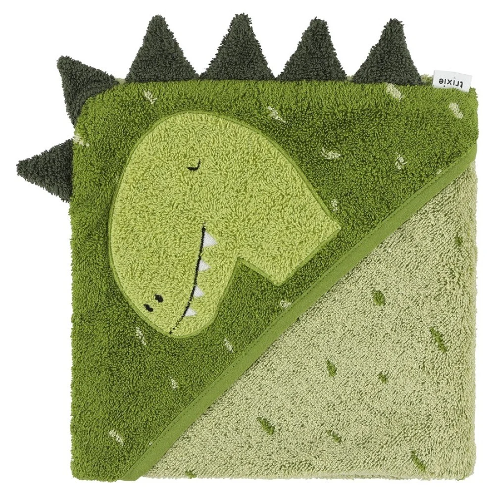 Vaikiškas rankšluostis su gobtuvu 75 x 75 cm „Dinozauras“