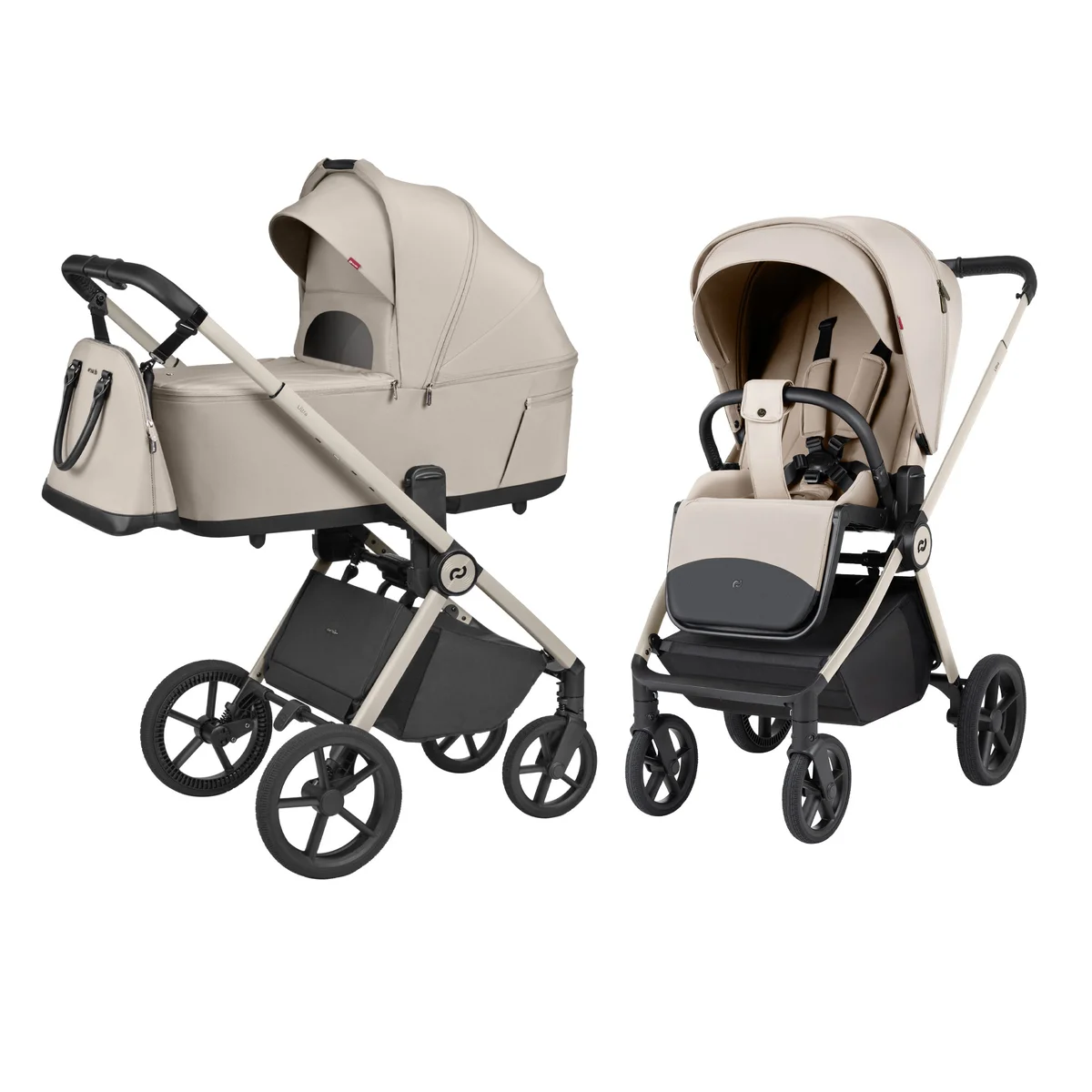 Vežimėlis 2 in 1 Carrello Ultra F, spalva Polar Beige