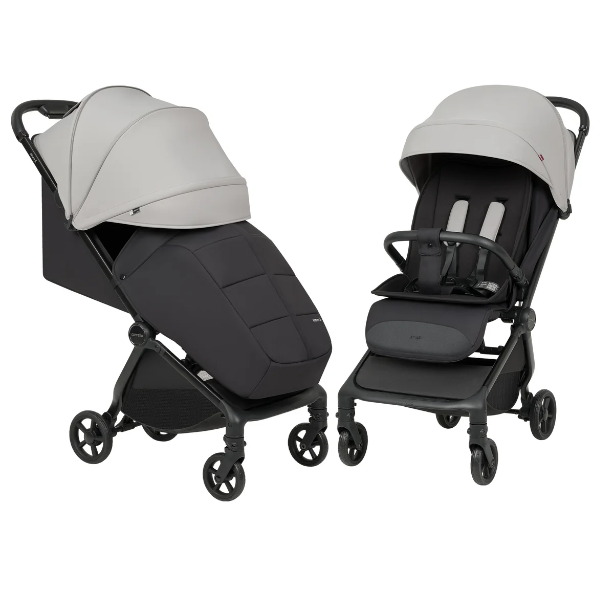 Kompaktiškas sportinis vežimėlis Carrello Atom S 3.0, spalva Titan Grey
