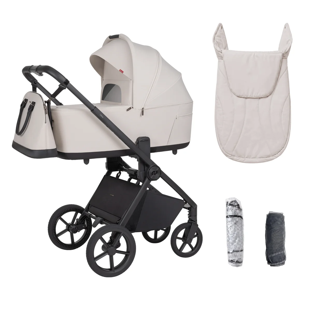 Vežimėlis 2 in 1 Carrello Ultra F, spalva Milk Grey