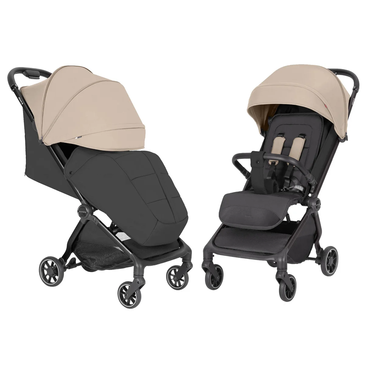 Kompaktiškas sportinis vežimėlis Carrello Atom S 3.0, spalva Ceramic Beige