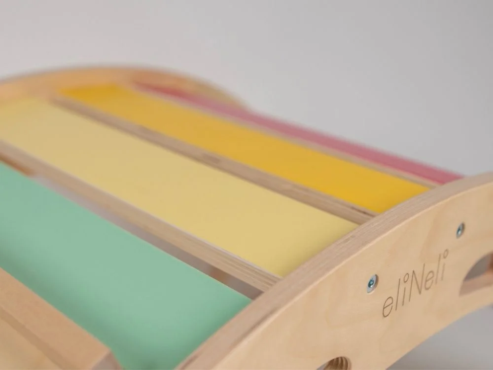 Montessori sūpynės su čiuožykla ir laipiojimo sienele - Image 20