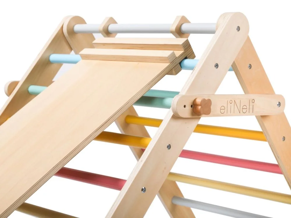 Reguliuojamo aukščio Pikler trikampis su čiuožykla - Image 13