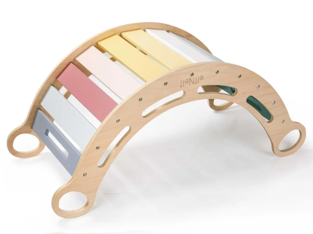 Didelės Montessori sūpynės su čiuožykla ir kėdute - Image 3