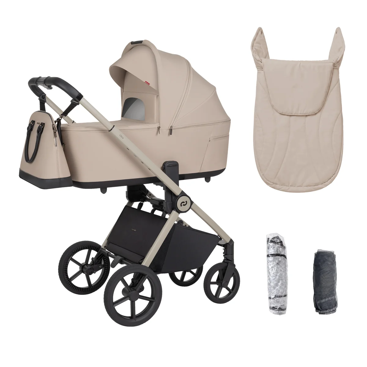 Vežimėlis 2 in 1 Carrello Ultra F, spalva Polar Beige